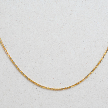 Łańcuszek "lisi ogon" rodowany 50cm