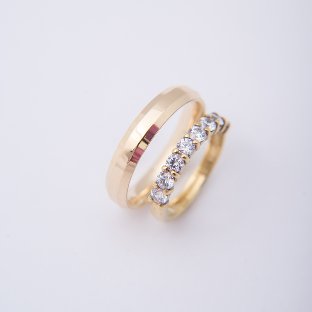 Obrączki Ślubne Classic & Shine - diamenty 1 ct 