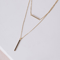 Złoty naszyjnik – Piętrowe Sople - 585