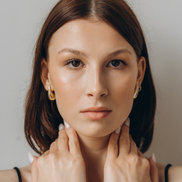 Kolczyki złote krople - 585 - duże