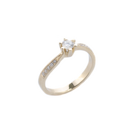 Pierścionek z brylantami 0.30 ct