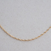 Łańcuszek singapur, żółty -  45cm (delikatny)