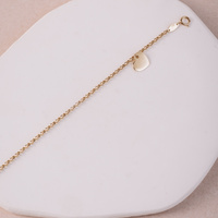 Bransoletka złota z sercem do grawerowania - 585