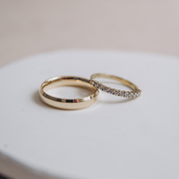 Obrączki Ślubne Classic & Shine - diamenty 0.36 ct