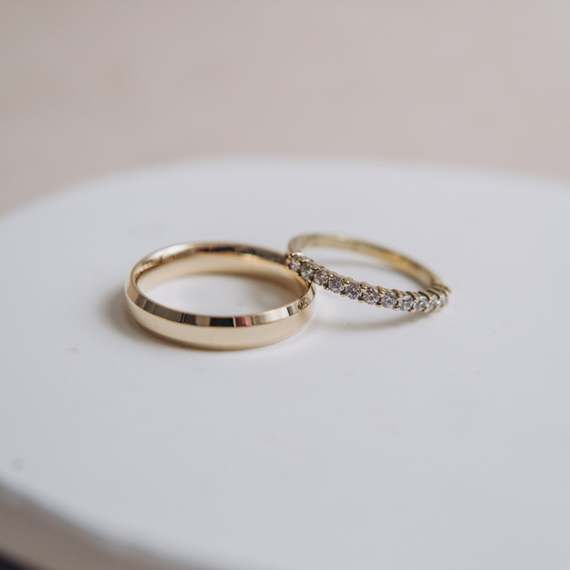 Obrączki Ślubne Classic & Shine - diamenty 0.36 ct