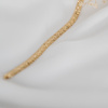 Złota Bransoletka płaska diamentowana - 585