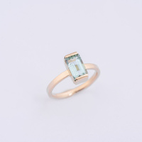 Pierścionek z Turmalinem Zielonym - 1,5ct - 585