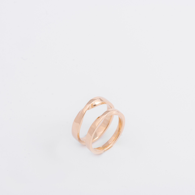 Obrączki ślubne „Infinity Möbius" - 4mm i 3mm