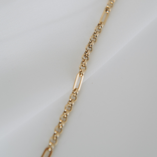 Bransoletka złota ogniwkowa - 585