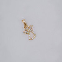 Złota Zawieszka Aniołek z Cyrkoniami – próba 585