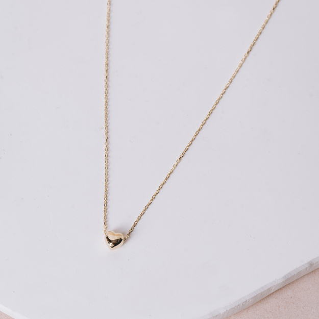 Złoty naszyjnik – Mini serduszko - 585