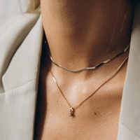 Naszyjnik złota taśma - 3,2 mm - 585