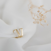 Kolczyki złote kwadraty - 585