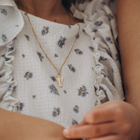 Złota zawieszka anioł z matowymi skrzydłami– próba 585