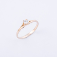 Pierścionek z brylantem klasyczny 0,23 ct.