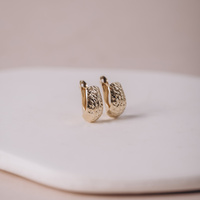 Kolczyki Złote Luna Shine - 585 - zapięcia angielskie 