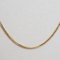 Łańcuszek "lisi ogon" rodowany - 45 cm - 585