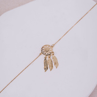 Bransoletka złota z łapaczem snów - 585