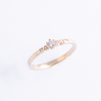 Pierścionek z brylantami "Księżniczka"  0.12 ct  