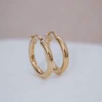 Klasyczne kolczyki koła – złoto 585