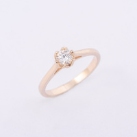  Pierścionek z brylantem - kwiat lotosu 0.30 ct