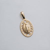 Złota zawieszka z Matką Bożą Niepokalaną – ażurowa, próba 585
