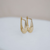 Kolczyki złote  przedłużone łezki - 585 