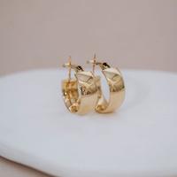 Klasyczne kolczyki koła – złoto 585