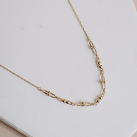 Naszyjnik złoty ogniwa klamerki 585