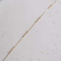 Bransoletka złota z  drobnymi kuleczkami - 585