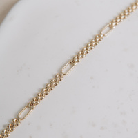 Bransoletka Złota zegarkowa z ażutami - 585