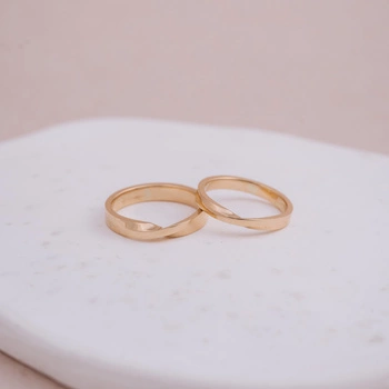 Obrączki ślubne „Infinity Möbius" - 4mm i 3mm