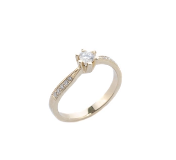 Pierścionek z brylantami 0.30 ct  