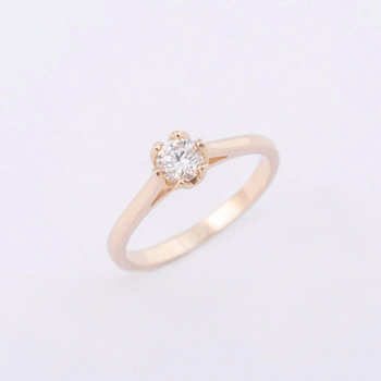  Pierścionek z brylantem - kwiat lotosu 0.30 ct