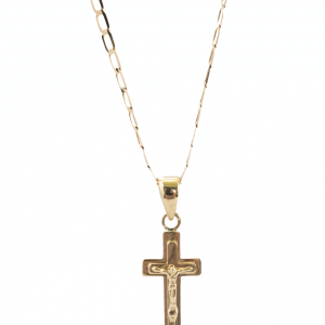 Krzyżyk złoty. Z wizerunkiem Pana Jezusa