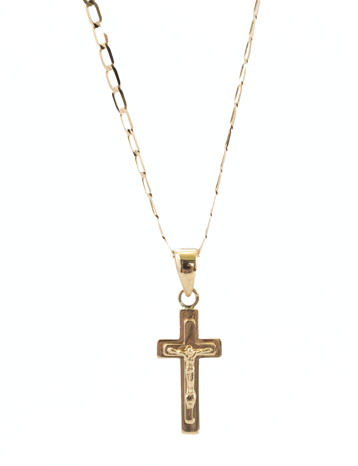Krzyżyk złoty. Z wizerunkiem Pana Jezusa
